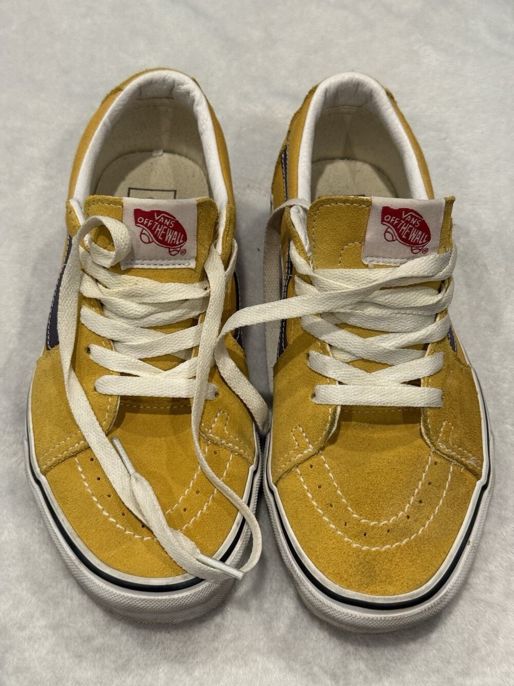 Vans Sk8-Low Pro Mens Size 7 /women’s Sz 8.5 Honey Gold "Lakers"